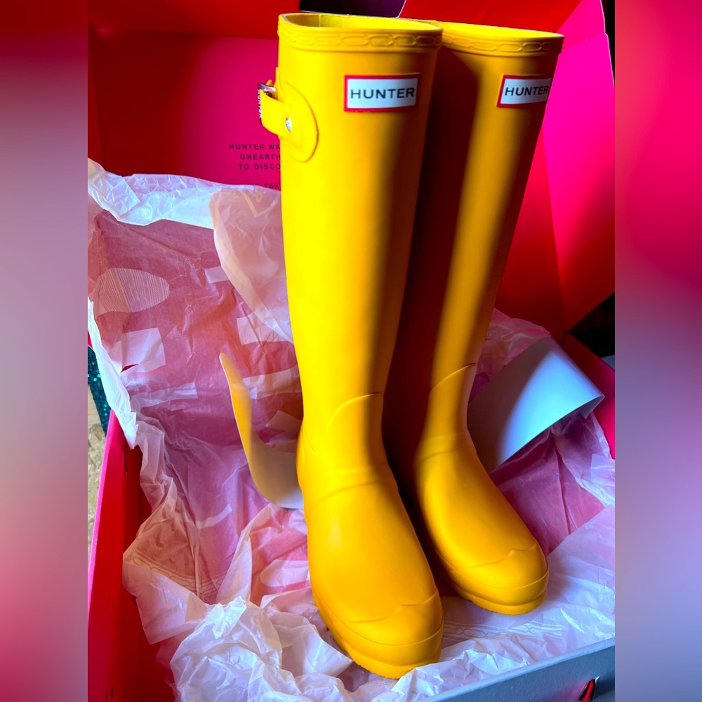 NEW Hunter Womens Original Tall Waterproof Rain Boot Size USA 8